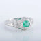 Bague 53 Bague Art déco en platine avec émeraude et diamants 58 Facettes 1