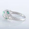 Bague 53 Bague Art déco en platine avec émeraude et diamants 58 Facettes 1