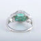 Bague 53 Bague Art déco en platine avec émeraude et diamants 58 Facettes 1