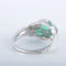Bague 53 Bague Art déco en platine avec émeraude et diamants 58 Facettes 1