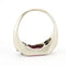 Bague Bague jonc Art déco en or blanc, pierre rouge/rose et diamants 58 Facettes