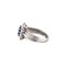 Bague 60 Bague jonc marguerite en platine, saphir de Ceylan et diamants 58 Facettes