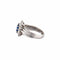 Bague 60 Bague jonc marguerite en platine, saphir de Ceylan et diamants 58 Facettes