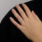 Bague 54 Bague solitaire en or blanc et diamants 58 Facettes