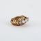 Bague 48 Bague tank jarretière 1940 en or jaune 18K et diamants 58 Facettes