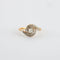 Bague 53 Bague Tourbillon en or jaune et blanc 750 sertie de diamants 58 Facettes