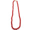 Collier Collier boules de corail rouge en or jaune 750 58 Facettes