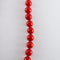 Collier Collier boules de corail rouge en or jaune 750 58 Facettes