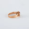 Bague 55.5 Bague ancienne en or rose 750 sertie de demi-perles 58 Facettes