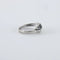Bague 54 Bague en or blanc 750 pavée de diamants noirs et blancs 58 Facettes