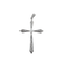 Pendentif Croix ancienne - Pendentif en or blanc et diamants 58 Facettes
