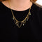 Collier Collier draperie en or jaune 18 ct et opales 58 Facettes