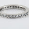 Bague 59 Alliance - Bague en or blanc 750 sertie de diamants 58 Facettes