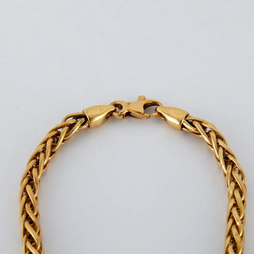 Collier Collier maille palmier en or 750 58 Facettes