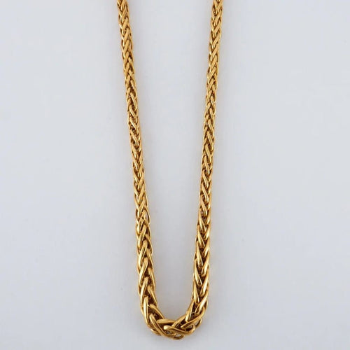 Collier Collier maille palmier en or 750 58 Facettes