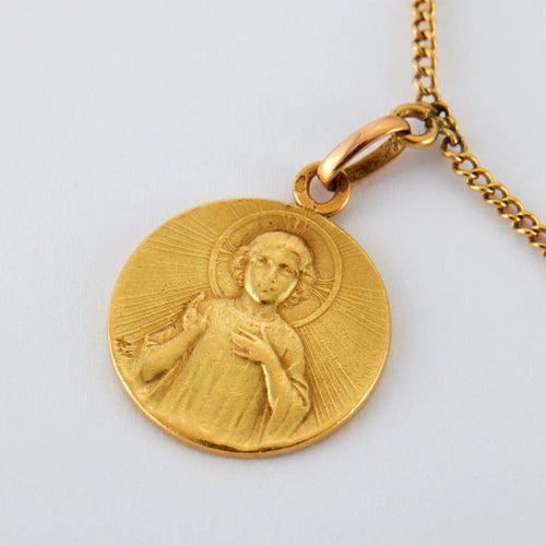 Collier Collier Or Jaune 5 Médailles 58 Facettes