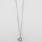 Collier Pendentif sur chaîne en or blanc 18 carats et diamants 58 Facettes