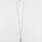 Collier Pendentif sur chaîne en or blanc 18 carats et diamants 58 Facettes