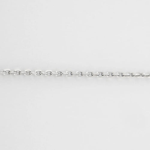 Collier Pendentif sur chaîne en or blanc 18 carats et diamants 58 Facettes