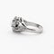 Bague 55 Bague dôme en or blanc 750 sertie de diamants 58 Facettes