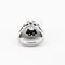 Bague 55 Bague dôme en or blanc 750 sertie de diamants 58 Facettes