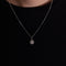 Collier Pendentif collier - Pendentif en or blanc 18 K et diamants 58 Facettes