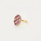 Bague 50 Art déco - Bague arlequin en or jaune, or blanc, diamants et rubis 58 Facettes