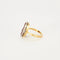 Bague 50 Art déco - Bague arlequin en or jaune, or blanc, diamants et rubis 58 Facettes