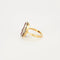 Bague 50 Bague Art déco Arlequin ovale en or jaune et or blanc, diamants 58 Facettes