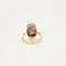 Bague 50 Bague Art déco Arlequin ovale en or jaune et or blanc, diamants 58 Facettes