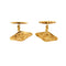 Boutons de manchette Art nouveau - Boutons de manchette en or jaune 750 58 Facettes