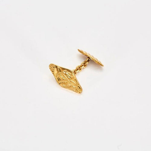 Boutons de manchette Art nouveau - Boutons de manchette en or jaune 750 58 Facettes