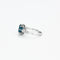 Bague 50 Bague ancienne - Topaze bleue London Blue et diamants en or blanc 58 Facettes