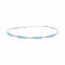 Bracelet Bracelet en or blanc et turquoises 58 Facettes
