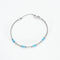Bracelet Bracelet en or blanc et turquoises 58 Facettes