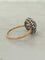 Bague 54 Bague Pompadour saphir cabochon et diamants en or jaune et or blanc 58 Facettes