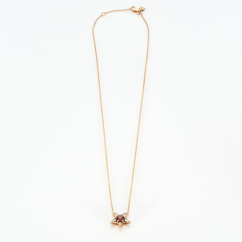 Collier Selim Mouzannar Istanbul - Collier étoile en or rose, tourmaline et diamants 58 Facettes