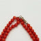 Collier Collier deux rangs en corail méditerranéen 58 Facettes