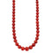 Collier Collier boules de corail rouge méditerranéen en or jaune 18 carats 58 Facettes