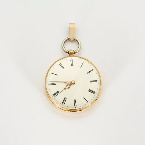 Montre Montre de gousset ancienne en or jaune 750 58 Facettes