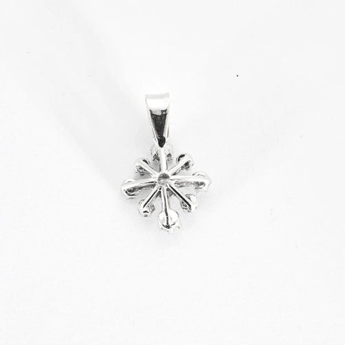 Pendentif Pendentif flocon en or blanc 18 ct et diamants 58 Facettes