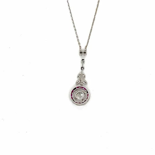 Collier Collier Belle Époque en or blanc 18 ct et diamants 58 Facettes