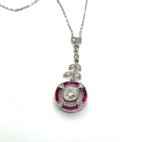 Collier Collier Belle Époque en or blanc 18 ct et diamants 58 Facettes