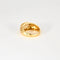 Bague 54.5 Bague godron en or jaune et opale arlequin 58 Facettes
