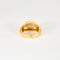 Bague 54.5 Bague godron en or jaune et opale arlequin 58 Facettes
