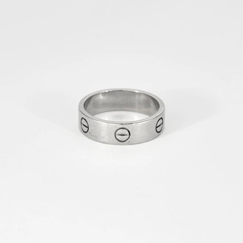 Bague 60 Cartier Love - Alliance en or blanc 18 carats 58 Facettes