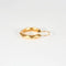 Boucles d'oreilles Créoles facettées en or rose 18 ct 58 Facettes