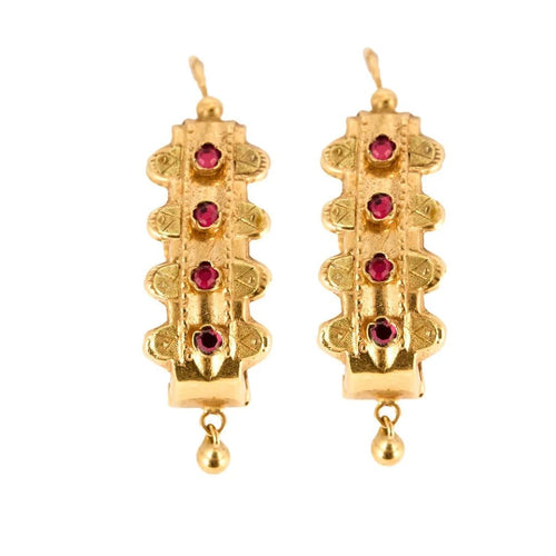 Boucles d'oreilles Boucles d’oreilles poissardes en or jaune 18 ct 58 Facettes