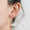 Boucles d'oreilles Boucles d’oreilles pendantes en or blanc, perles et diamants 58 Facettes