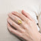 Bague 56.5 Bague cartouche égyptien en or jaune 58 Facettes